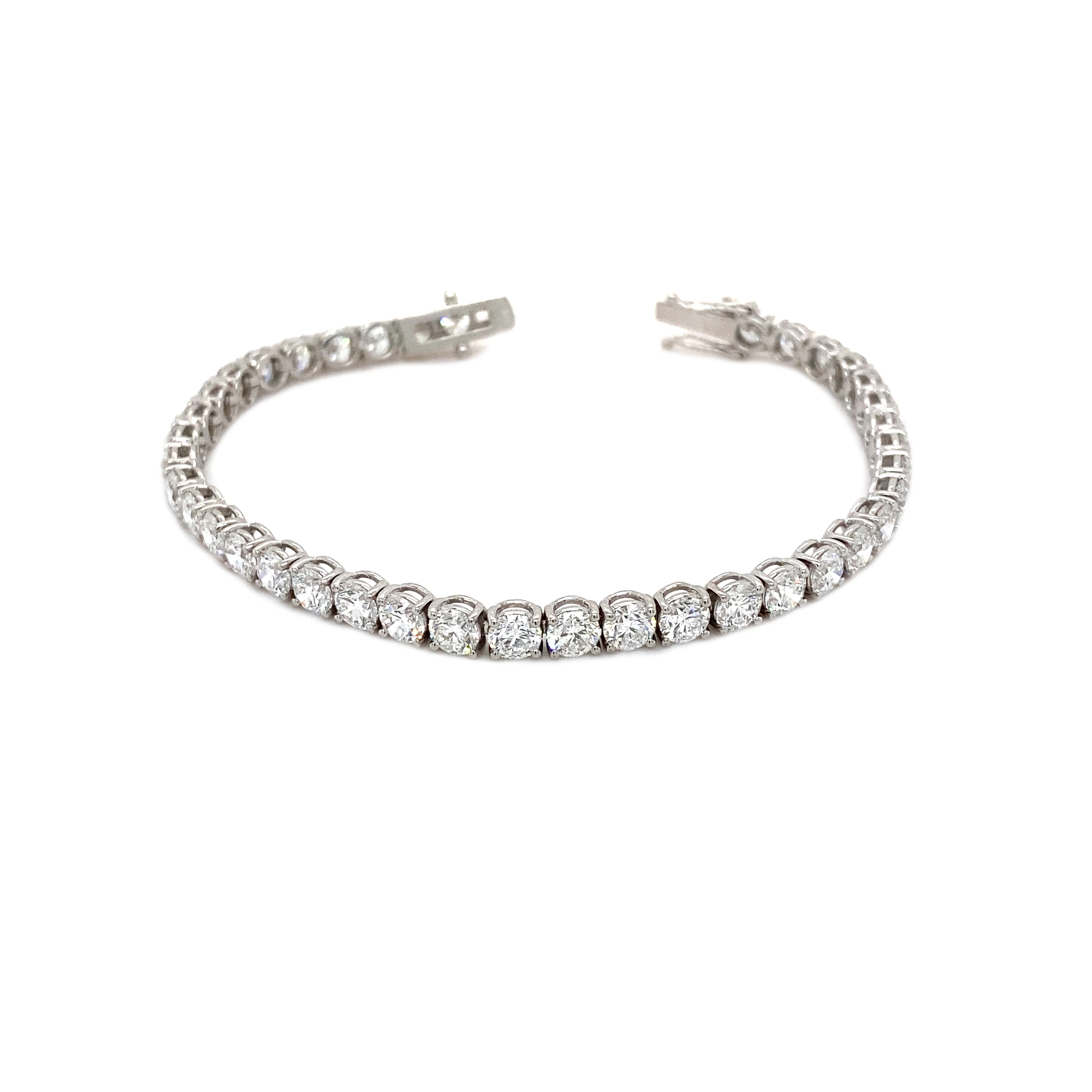 14.15 carat Lab Grown Diamond Tennis Bracelet